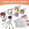 Measuring Cups and Spoons Set of 20, 7 Stainless Steel