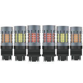 RUNEWAX Performance LED Tail Light Kits for Ford F250 F350 super duty 2020 2021 2022, WT21W Backup 3157 Brake Tail WTY21W Rear Turn Signal Light Combo 12V CANBUS, 6-Pack