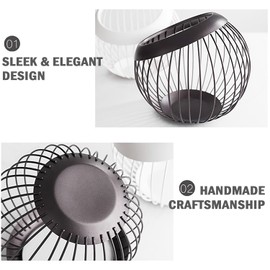 Charmount Coffee Pod Holder, Large Capacity K Cup Holder and Espresso Pod Holder, Coffee Pod Organizer for Keurig K-Cup Storage and Espresso Capsule Holder, Coffee Bar Accessory, Fruit Basket (Brown)