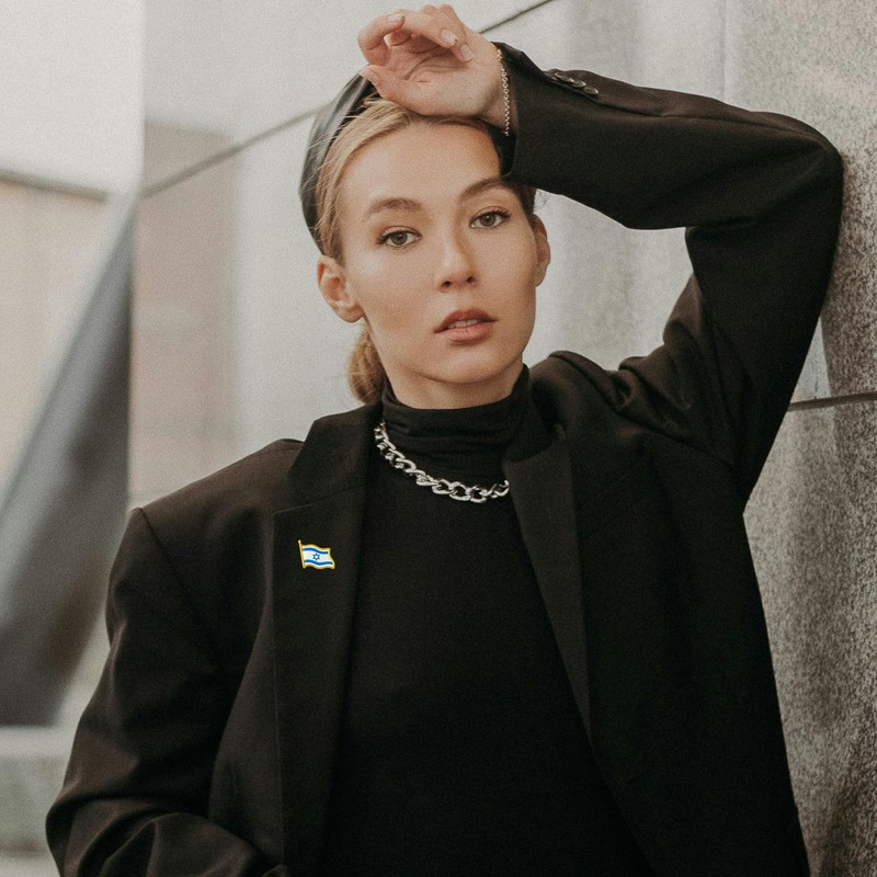 12/25/50/100 pieces small Israel flag lapel pins badge bulk (12)