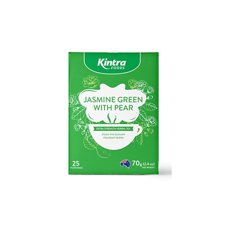 Kintra Foods Jasmin Green & Pear Blend Herbal Tea 25