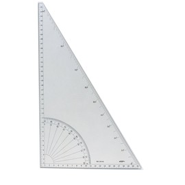 Graphoplex GX135 Set Square 60° / Protractor/Length 36 cm/Thickness 3 mm