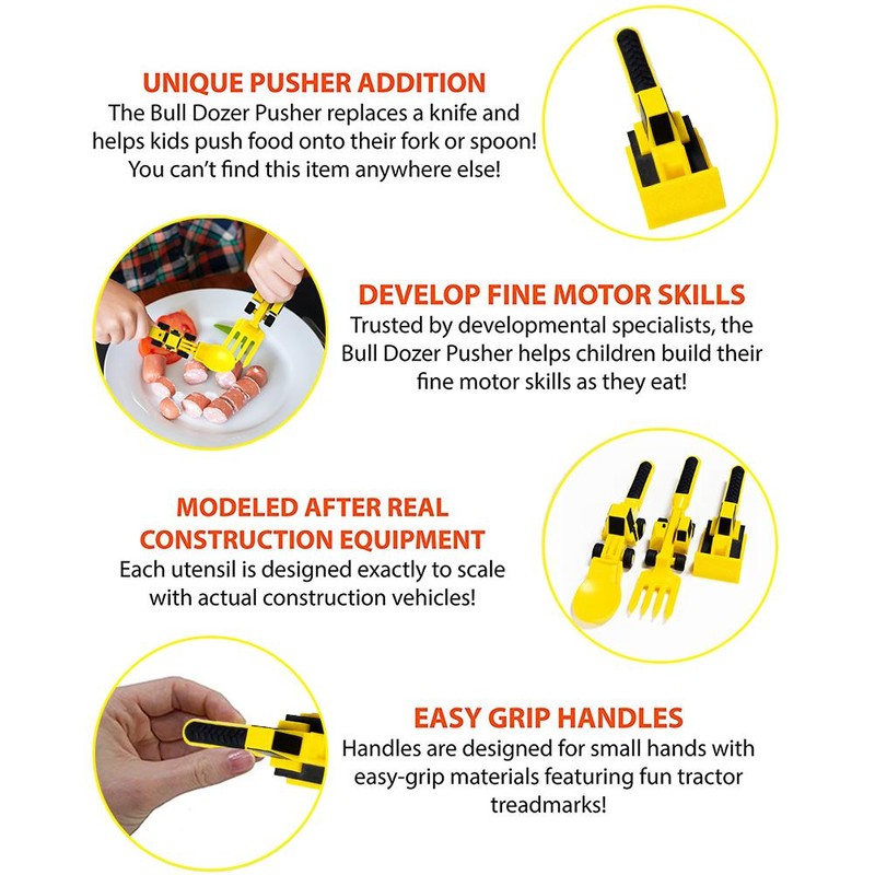 3PCS/Set Children's Tableware Constructive Utensils Flatware Toys for Babies and