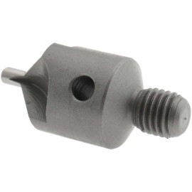 Made in USA Adjustable Stop Countersink: 1/4-28 Threaded Shank, #40 Pilot Diam, 3 Flute