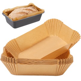 YQL 120PCS Loaf Pan Liners, Non-Stick Disposable Bread Parchment Paper Liners 9x5 for Baking Bread, Pre-formed Rectangle Paper for Bread and Cakes, Air Fryer Liner for Loaf Pan