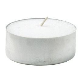 Wertpack Maxi Tealights Aluminium and Wax White/Silver 60 mm Diameter Pack of 20