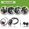 3 Function Left Starter Switch Assembly+4 Wires Ignition Switch Key