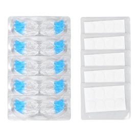 5pcs 2 Color Eye Pads 5pcs Water Drop Forehead Wrinkle Smoothers for Fine Lines Puffy Eyes Dark Circles