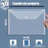 30 Sobres de Plástico, Sobres de Plástico con Cierre a