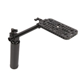 NICEYRIG Handheld Floor Mount for DSLR Cameras and Camcorders with 20cm Pole, Hand and Plate Compatible with Sony FS7/FS5/FX6/FX9/FDR-AX1E, Panasonic AG-UX180MC/AG-UX90MC/AG-CX98MC-543
