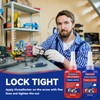 Thread Lock Blue and Red, Threadlocker Medium and High Strength,