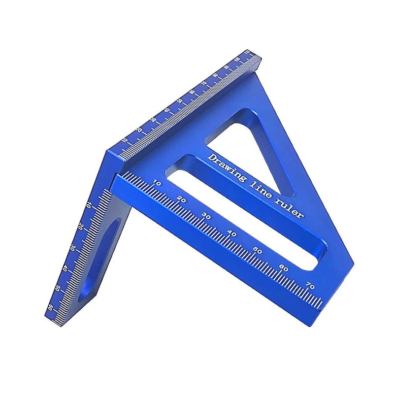 Carpenter Square - Woodworking Square Protractor Aluminum Miter Triangle 3D