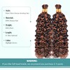 Ombre Brown Human Braiding Hair Water Wave 2 Bundles/Pack 100g