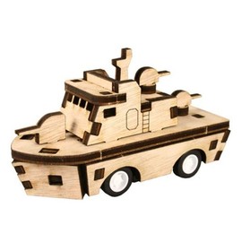 (Hot Tracks) DIY Wooden Assembly Kit Run, Chamseuri Speedboat YM861-18 / (핫트랙스)DIY 나무 조립 키트 달려라 참수리고속정 YM861-18