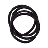 Kai Corporation Hepling Hair Elastics, Black, 4 Pieces