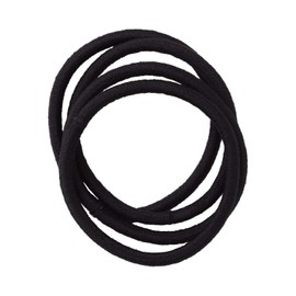 Kai Corporation Hepling Hair Elastics, Black, 4 Pieces
