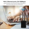 Wireless Repeater Black Dual Band WiFi Signal Network Extension Amplifier