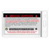 Syringes Medical Alert Equipment Luggage Tag - Handle with Care,