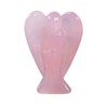 Justinstones Carved Rose Quartz Peace Angel Pocket Guardian Angel Healing