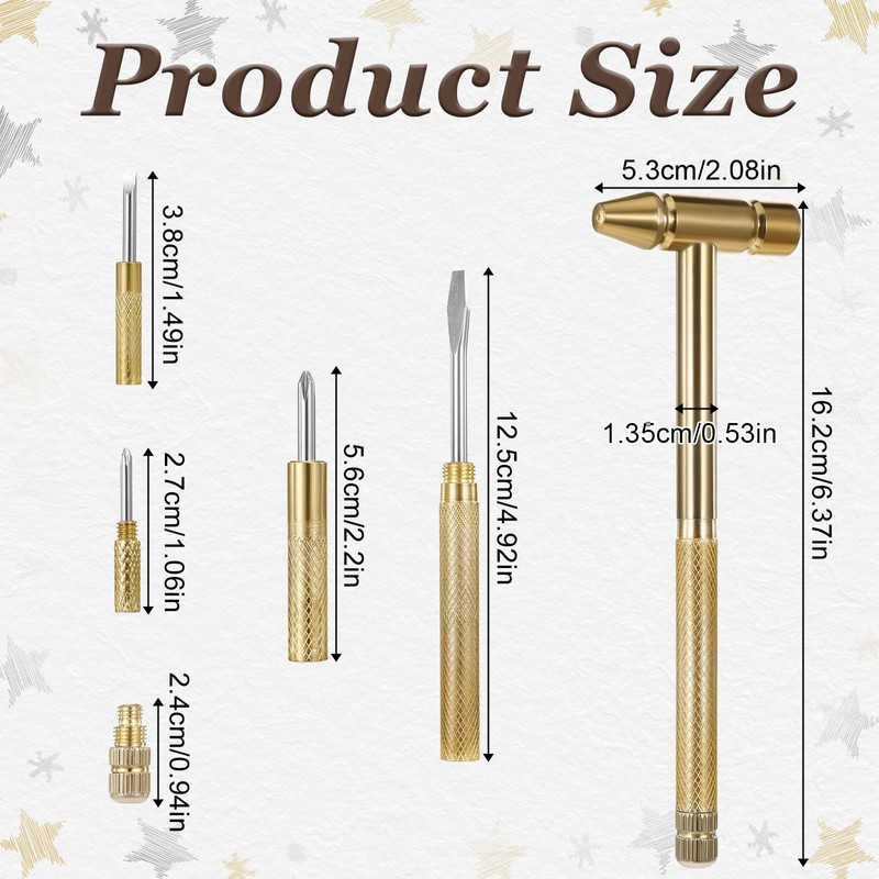 6 in 1 Small Hammer, Metal Mini Hammer Portable Multitool