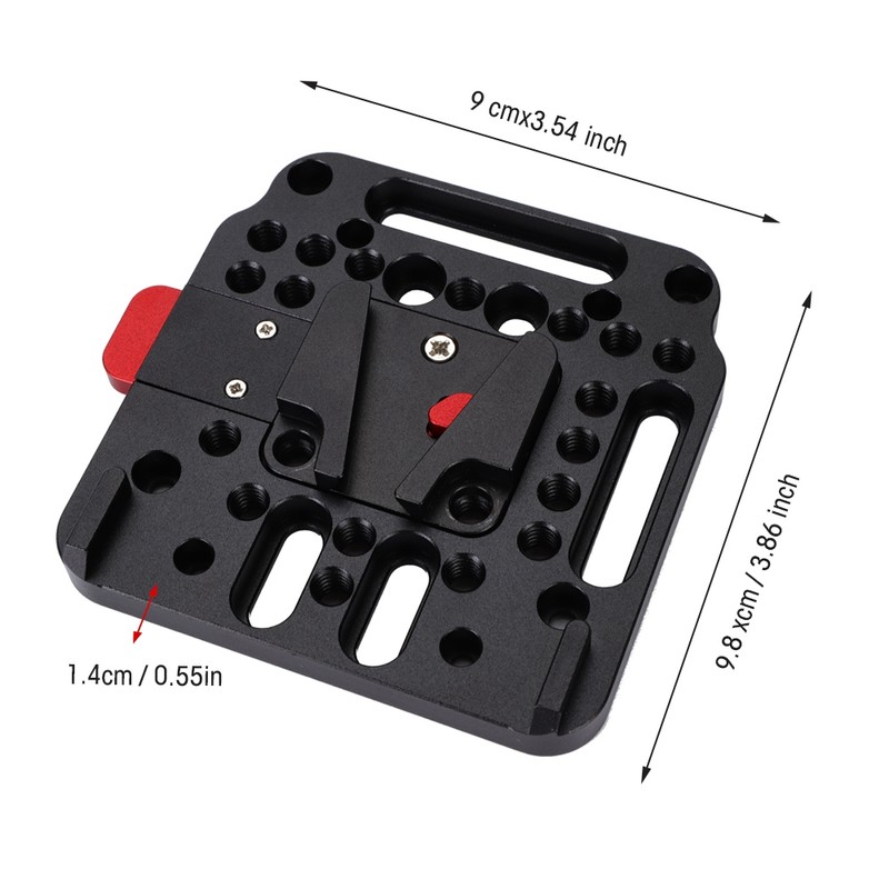 V Lock Assembly Quick Release External Battery Plate Camera Accessory