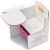 Delta Children Princess Crown Chair Desk with Storage Bin -