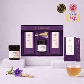 e강개상인 도라지 세트(스틱20포와 진액) 3년근 환절기 목 건강에 참 좋아요 eKang Gae Sang In Doraji Set (20 Stick Packs and Extract) 3-Year-Old Great for Throat Health in Transition Seasons