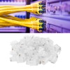100Pcs Network Crystal Heads Gold Plated Strong Toughness Cable Connectors