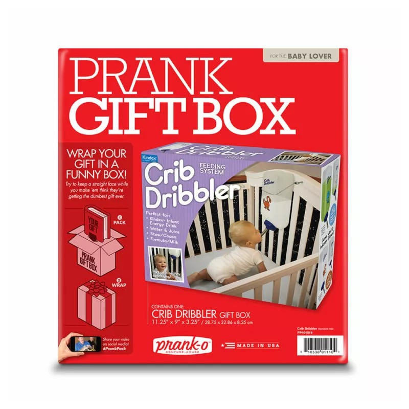 Prank-o CRIB DRIBBLER - Prank Fake Funny PARODY Baby Shower