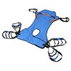 Patient Full Body Lift Sling Royalblue Head Support Toileting Transfer