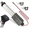 2" Stroke 12V Micro Linear Actuator with Momentary Switch, 188N/42lb
