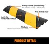 3.3Ft Recycled Rubber Speed Bump for Driveway, 2 Packs Heavy