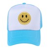 lycycse Sombrero de cara sonriente para mujer, de malla, neón,