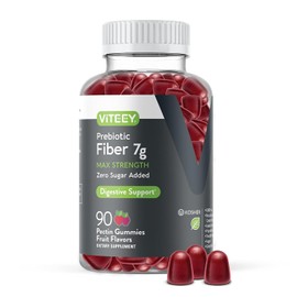 Viteey - Gomitas prebióticas de fibra para adultos, 7 g