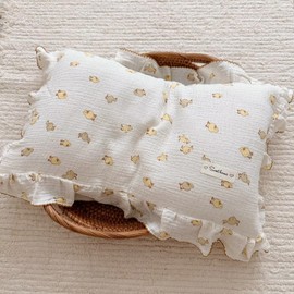 BuLuTu Cute Toddler Pillow Cases 20"x12", Cotton Muslin Toddler Pillowcase Ultra Soft Small Pillowcase Fits Toddler Pillow Sized 13"x18", Enveloped Closure Kids Girls Boys Pillowcases, 1 Pc