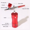 Auto Cordless Airbrush Kit Rechargeable Handheld 17.4psi Compressor for Nails