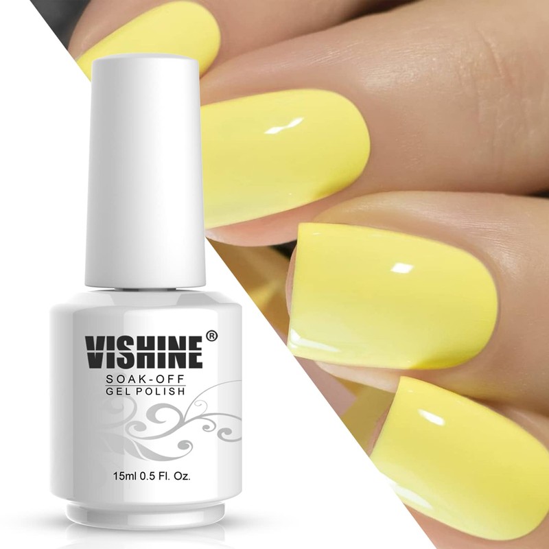 Vishine Nail Gel Polish, 15ml Soak Off Nail Gel Polish