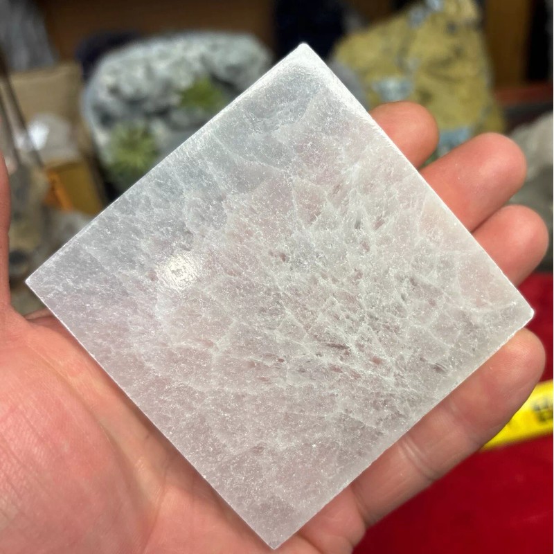 3 Inch Selenite Charging Plate Square Shape
