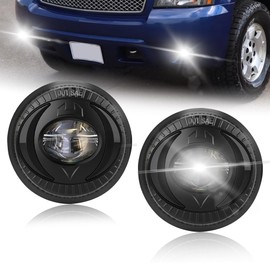 Shocklight LED Fog Light Fit for 2007-2014 Chevy Suburban Avalanche Tahoe Camaro 2015-2017 Colorado Silverado 2007-2016 GMC Acadia Yukon Sierra Canyon