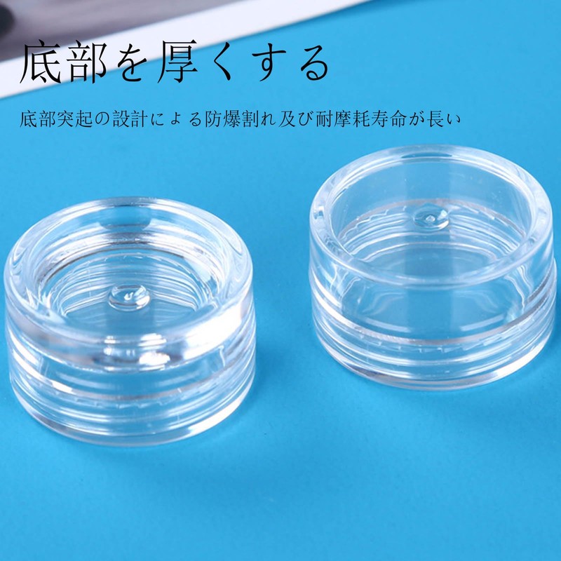 SZSL Transparent Storage Case, For Cosmetics, Divided Containers, Round Case