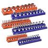 HORUSDY 6-Piece Magnetic Socket Organizer Set, 1/4", 3/8", 1/2" Drive