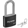 Puroma Keyed Padlock with 2 Keys Alike, 1.8 Inch Locker