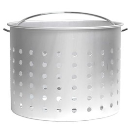 King Kooker Punched Aluminum Basket for use with 29 Qt. and 30 Qt. King Kooker Turkey Pots. Add a basket to your turkey fryer pot for boiling and straining.