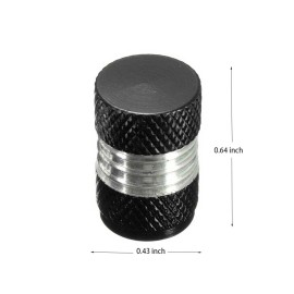 Unbranded 4Pcs Universal Valve Stem Wheel Caps Dust Cover For Cars Trucks Bike Sport Black