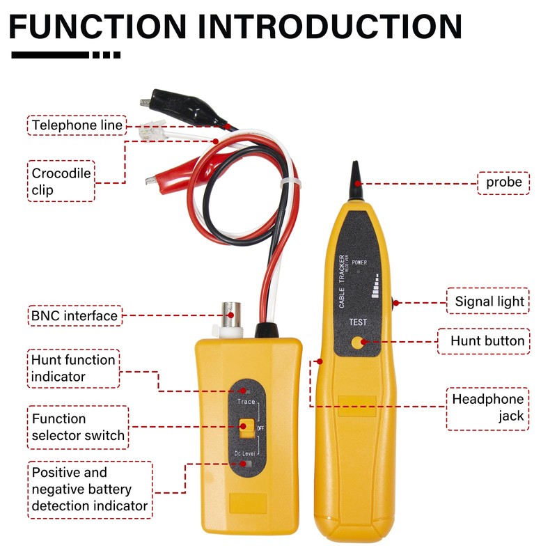 ESANHAO Wire Tracer Tone Generator Circuit Tester for Finding &