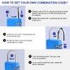 Flintronic Luggage Locks, 4Packs Combination Padlocks, 4-Digit Security Padlocks, Small