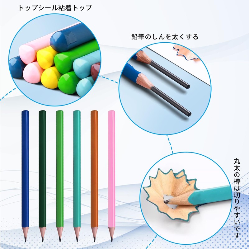 Liroyal Pencil, 2B Pencil for Sharpening, Elementary School Students, Grip