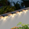 Eyrosa Solar Deck Lights 8 Pack, Solar Lights Outdoor Waterproof