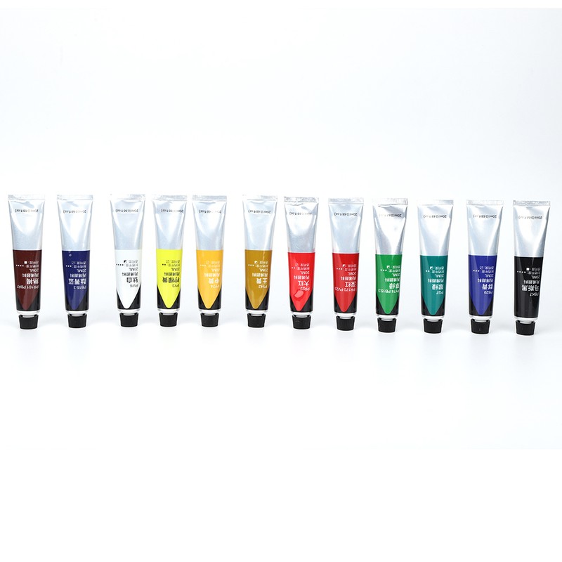 12 Color Acrylic Paint Set Hand Painted Wall Painting Pigment