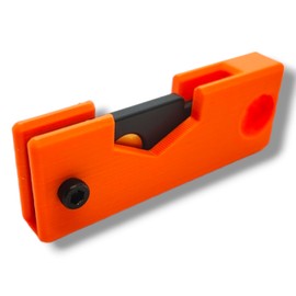 Protective Case for YubiKey 5/5C NFC – Compact & Lightweight Keychain Holder with M3 2.5 mm Screw, Allen Key Not Included (USB-C, Orange)